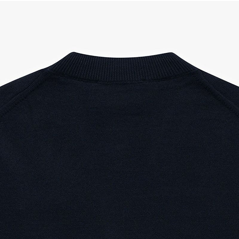 AMI PARIS BLACK WOOL AMI DE COEUR CARDIGAN (BFFKC111)