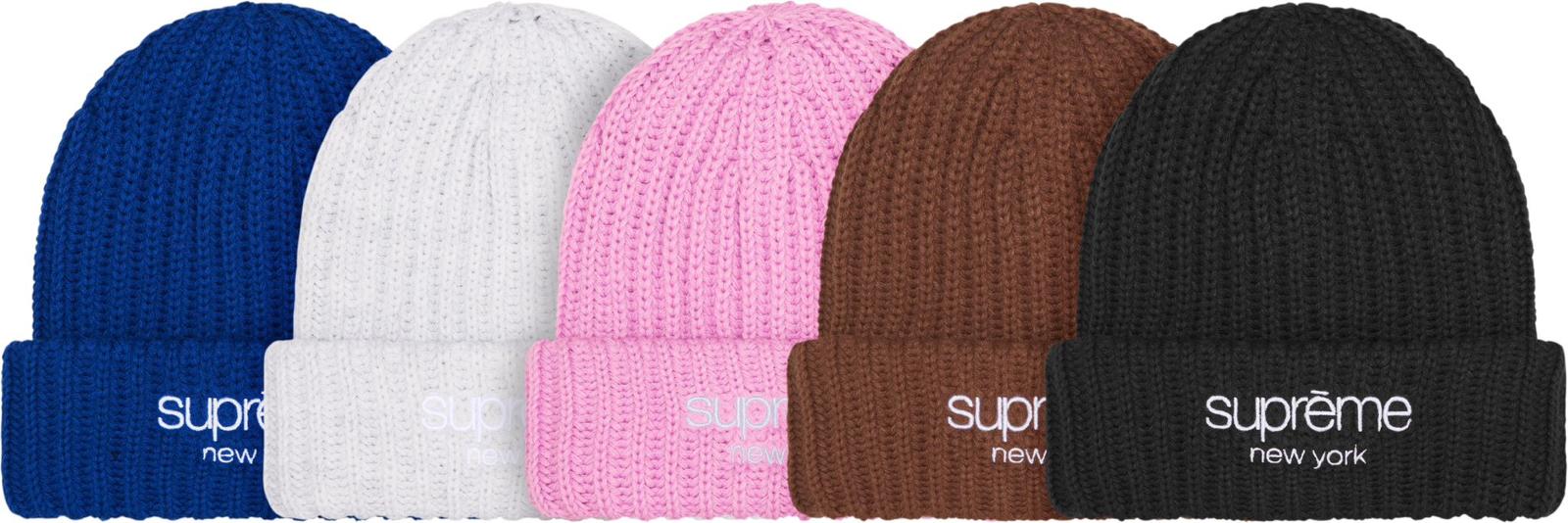 SUPREME 25FW CHUNKY RIB CLASSIC LOGO BEANIE – CONCEPTSTOREHK
