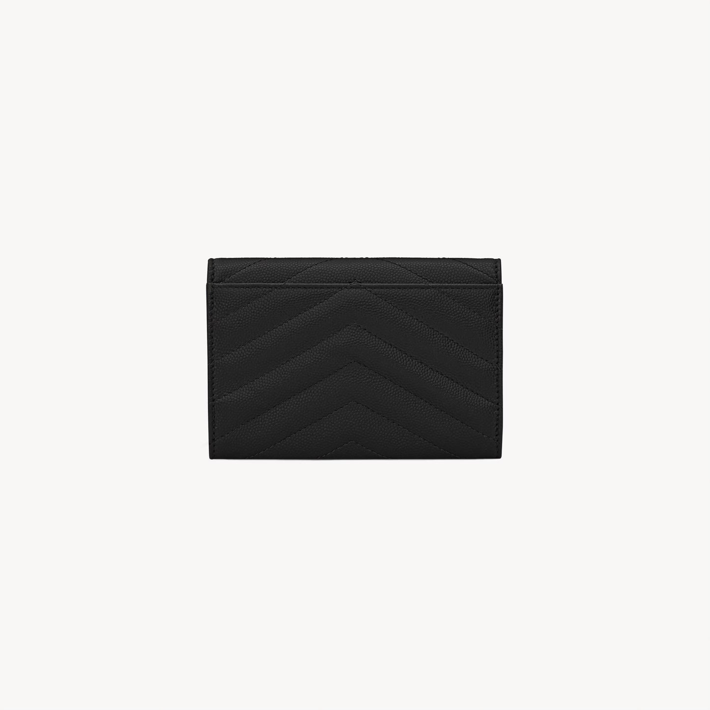 YSL CASSANDRE MATELASSÉ SMALL ENVELOPE WALLET IN GRAIN DE POUDRE LEATHER