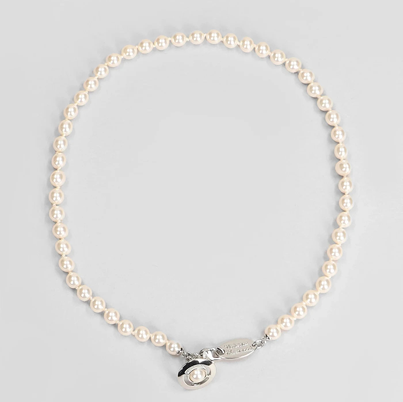 VIVIENNE WESTWOOD SIMONETTA IN PLATINUM BRASS CHOKER