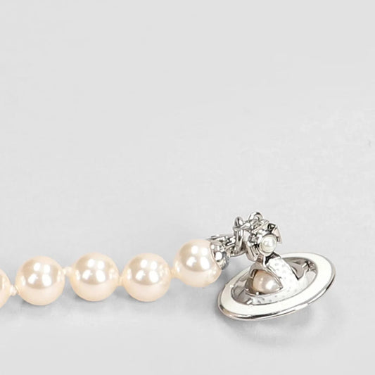 VIVIENNE WESTWOOD SIMONETTA IN PLATINUM BRASS CHOKER