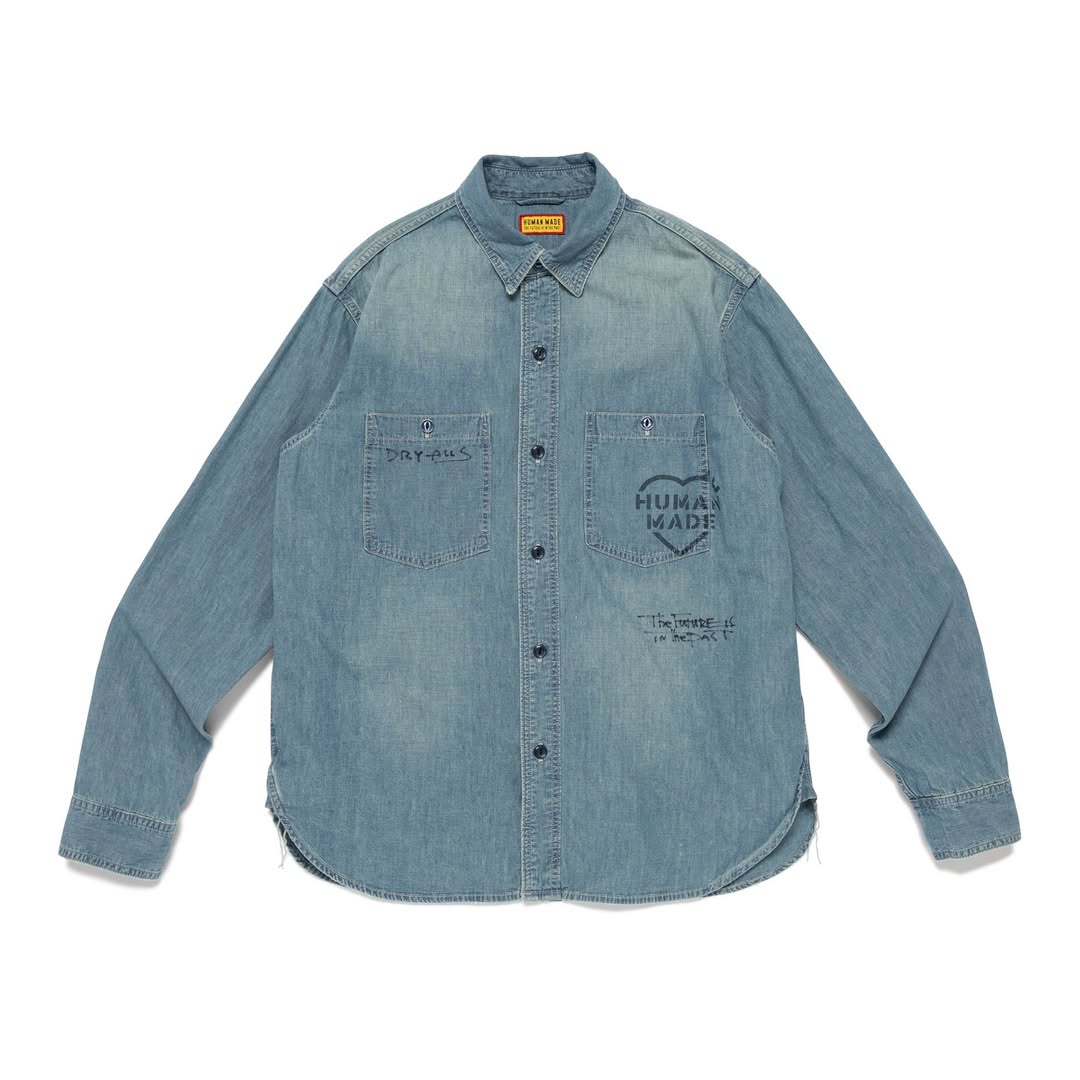 HUMAN MADE MILITARY CHAMBRAY SHIRT (HM31SH006)