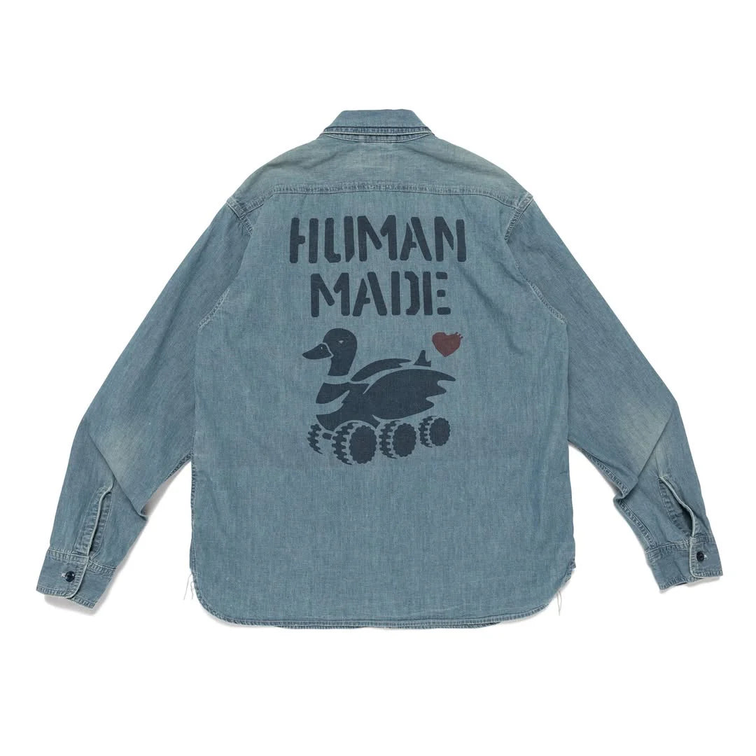 HUMAN MADE MILITARY CHAMBRAY SHIRT (HM31SH006)