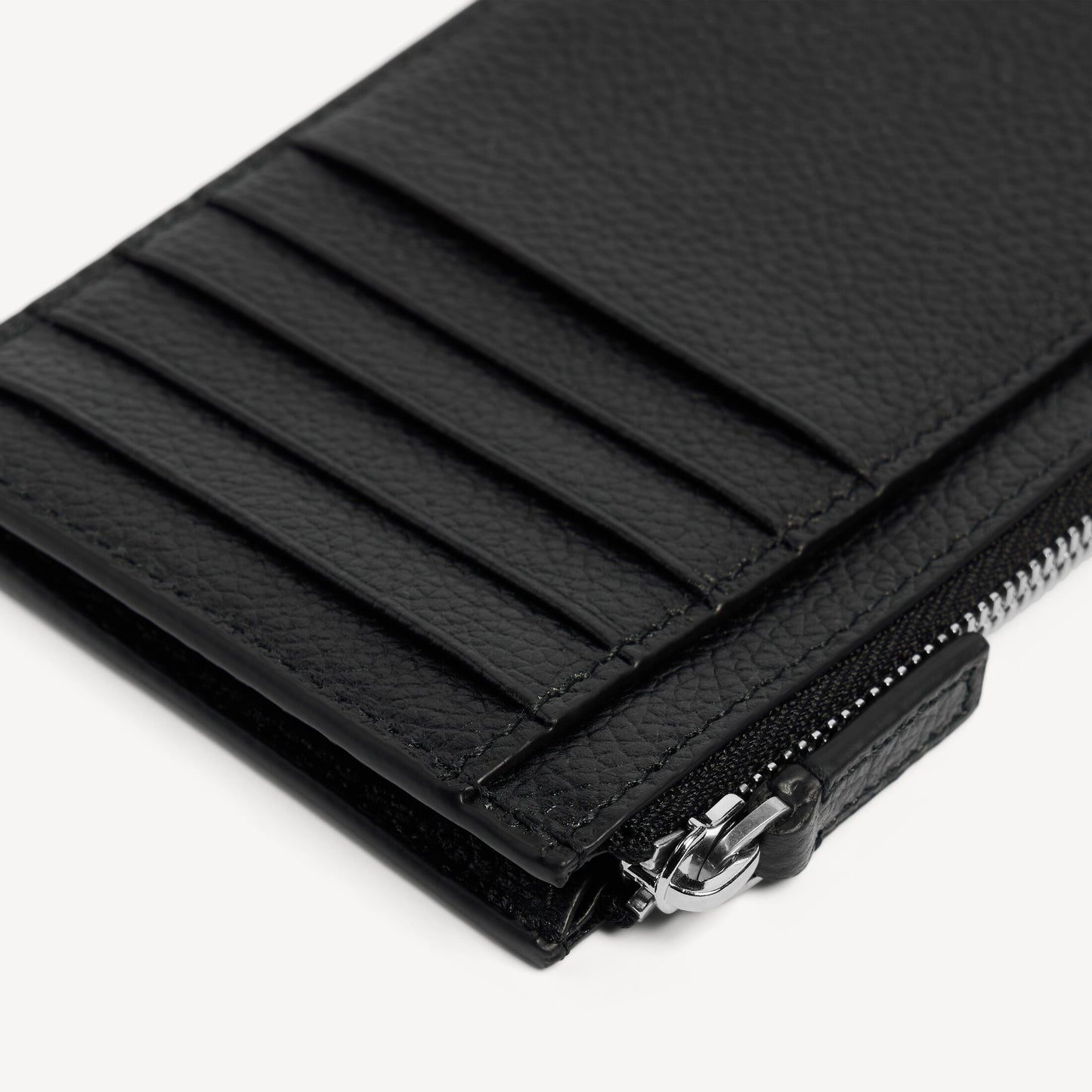 BALENCIAGA MEN'S CASH LONG COIN AND CARD HOLDER IN BLACK