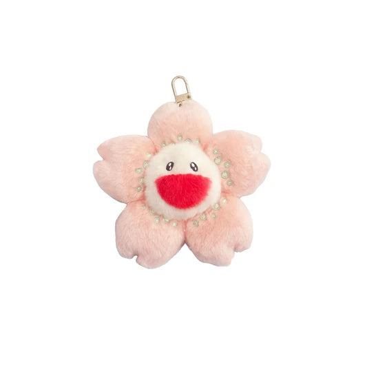 村上隆-TAKASHI MURAKAMI FLOWER SAKURA PLUSH MASCOT KEYCHAIN (CHERRY BLOSSOM)
