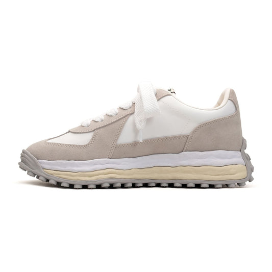 (A14FW703) MAISON MIHARA YASUHIRO "LARRY" OG SOLE MIX MATERIAL LOW SNEAKER WHITE