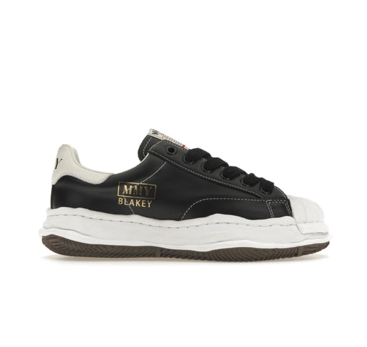 (A06FW702)MAISON MIHARA YASUHIRO "BLAKEY" OG SOLE LEATHER LOW TOP SNEAKER BLACK