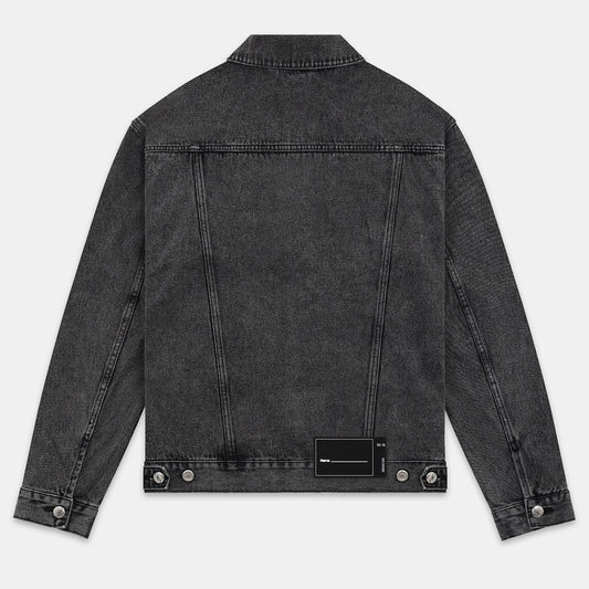 WE11DONE OVERSIZE DENIM JACKET WASHED BLACK