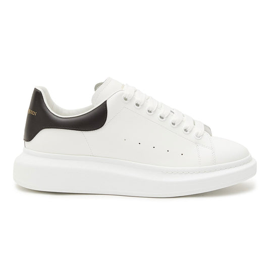 ALEXANDER MCQUEEN SNEAKER WHT/BLK LEATHER (WHGP5)