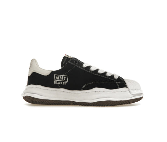 (A08FW735)MAISON MIHARA YASUHIRO "BLAKEY" OG SOLE CANVAS LOW TOP SNEAKER BLACK
