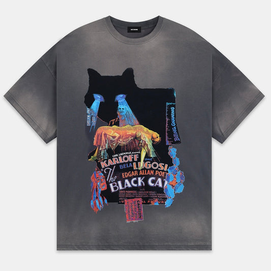 WE11DONE 23FW CAT PRINT S/S TEE