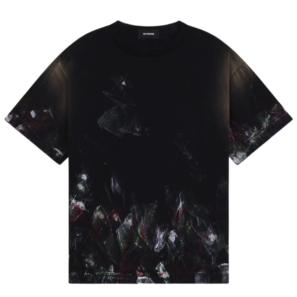 WE11DONE MULTICOLOR PAINTED TEE