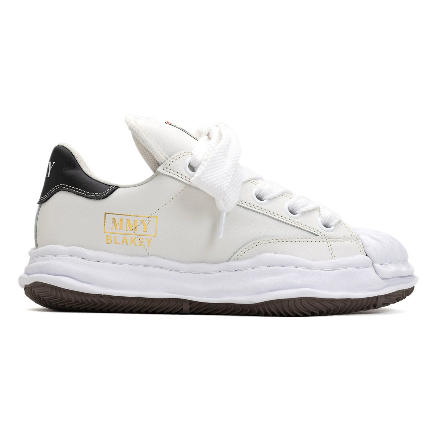 (A12FW723)MAISON MIHARA YASUHIRO "BLAKEY" PUFFER OG SOLE CANVAS LOW TOP SNEAKER WHITE