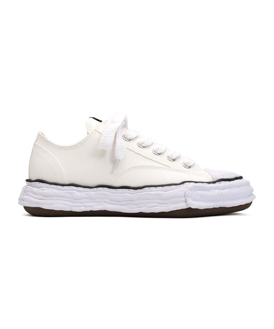 (A11FW702)MAISON MIHARA YASUHIRO "PETERSON" OG SOLE CANVAS LOW TOP SNEAKER WHITE