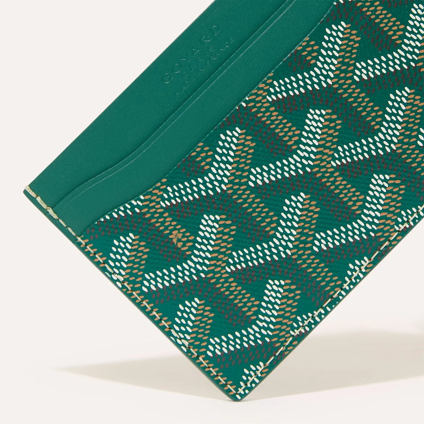 GOYARD CARD WALLET (GREEN)