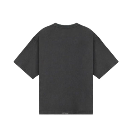 WE11DONE CHARCOAL SPARK LOGO TEE