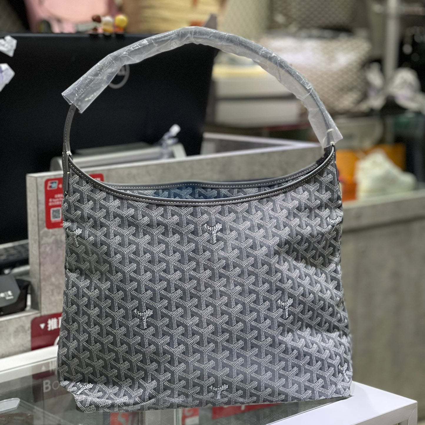 GOYARD BOHEME HOBO BAG GREY