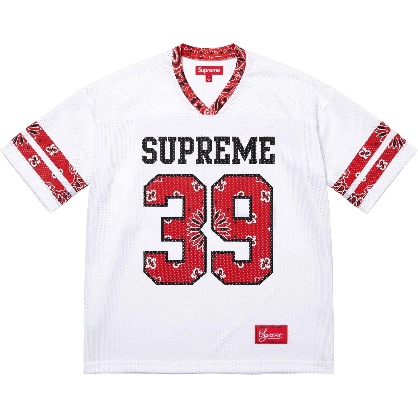 SUPREME 25SS BANDANA FOOTBALL JERSEY