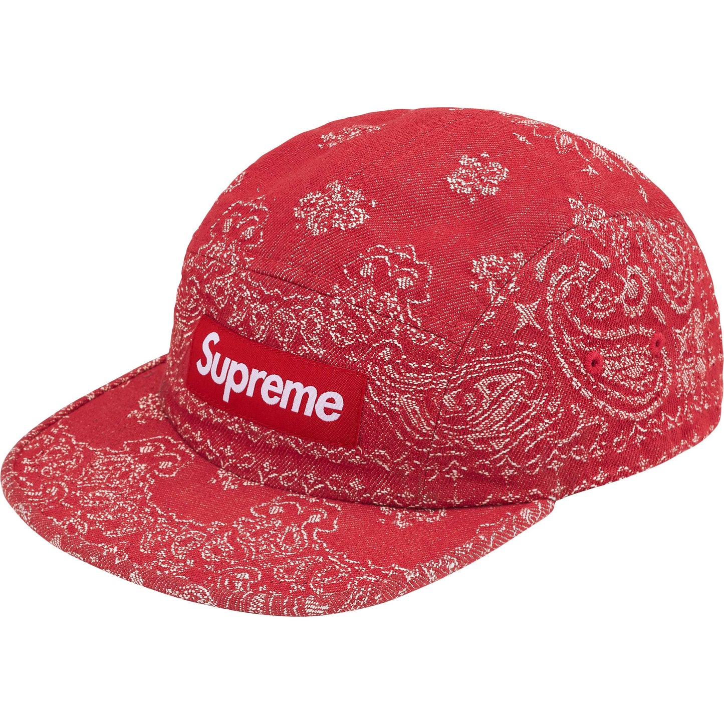 SUPREME 25SS BANDANA JACQUARD DENIM CAMP CAP
