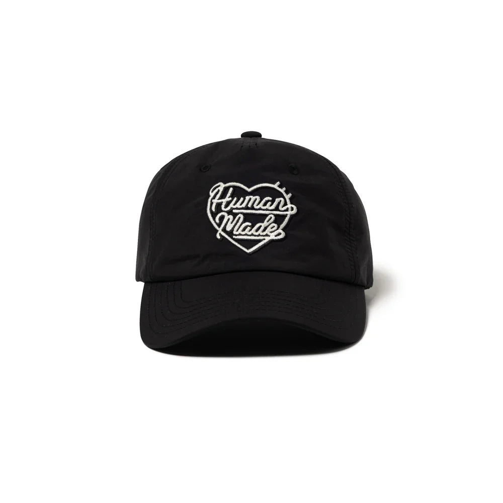 HUMAN MADE 25SS 6 PANEL NYLON CAP BLACK (HM29GD047)