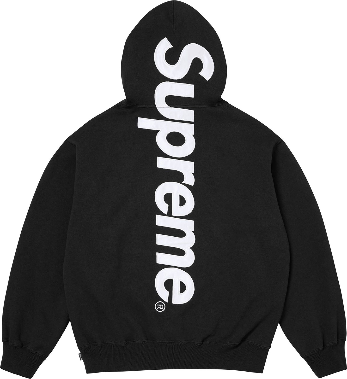 SUPREME 25FW SATIN APPLIQUE HOODED SWEATSHIRT