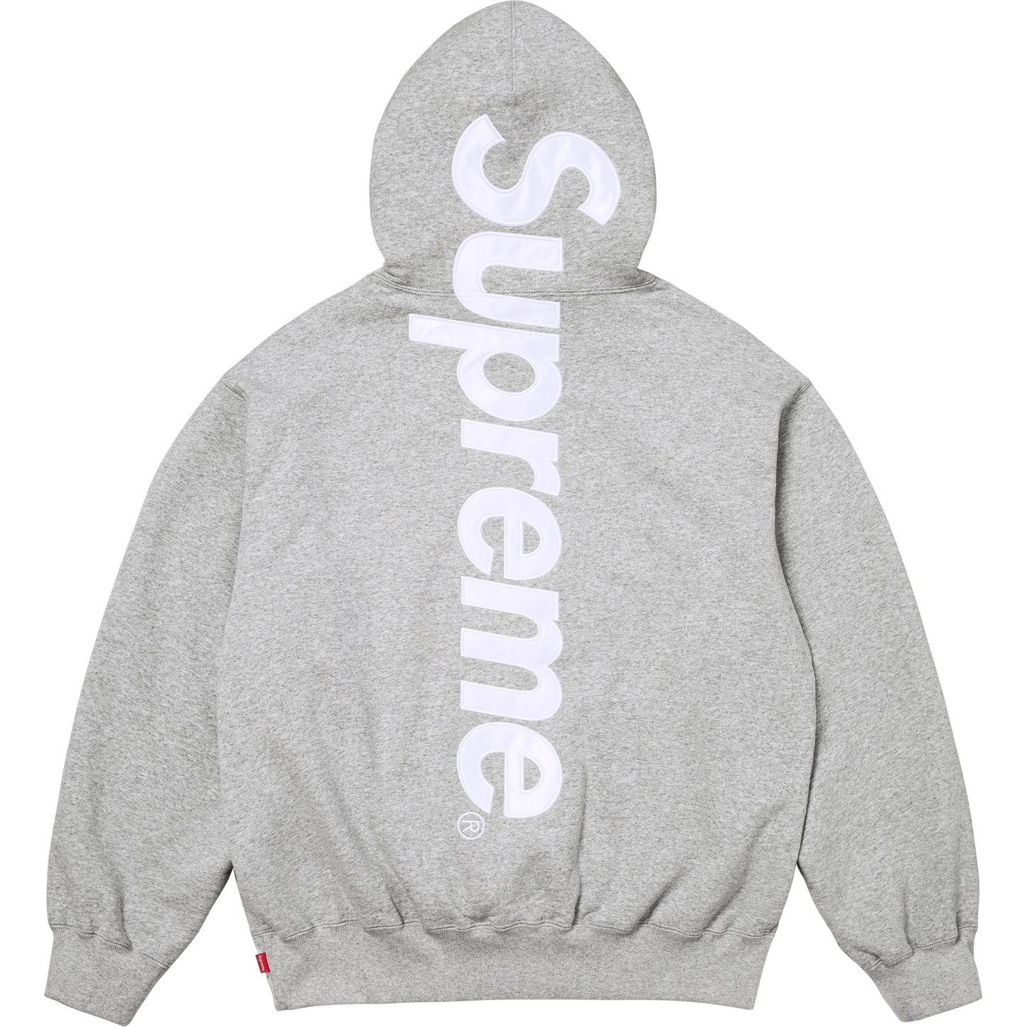 SUPREME 25FW SATIN APPLIQUE HOODED SWEATSHIRT