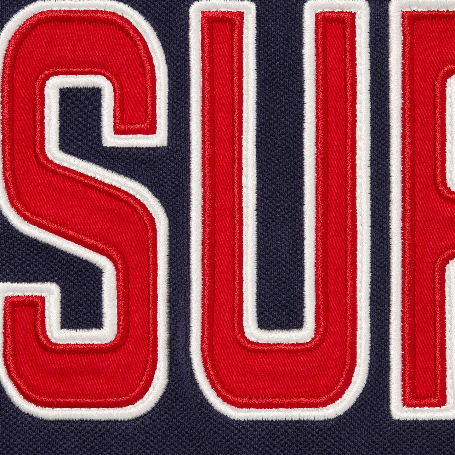 SUPREME 25FW TWILL APPLIQUE POLO
