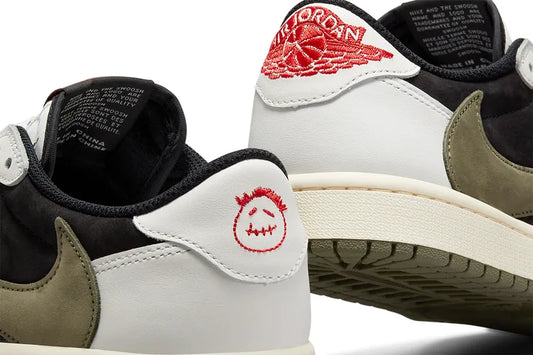 NIKE JORDAN 1 TRAVIS SCOTT RETRO LOW OG WMS "OLIVE" (DZ4137-106)