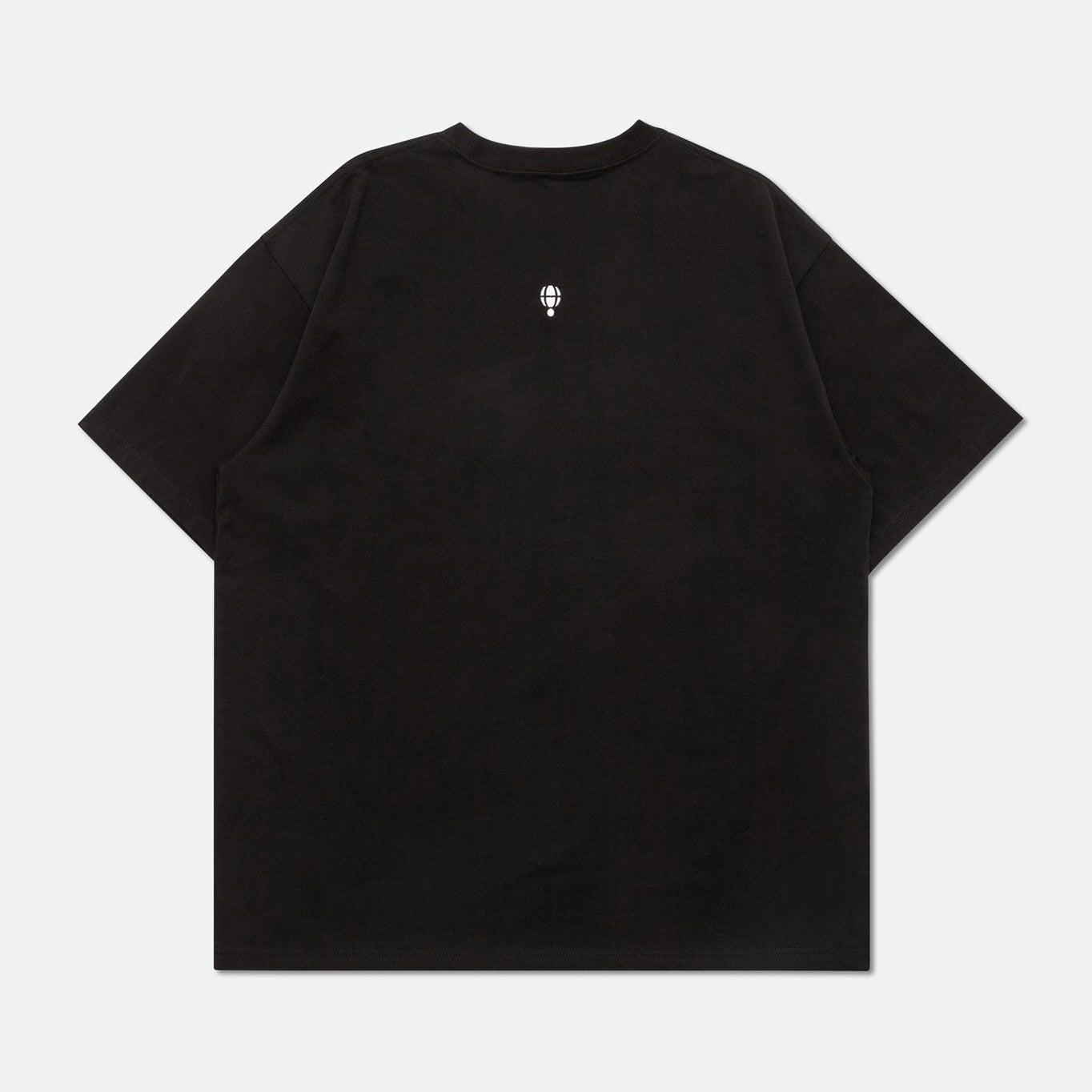 HOOGAH 23FW EMBROIDERY BALLON S/S TEE "BLACK"