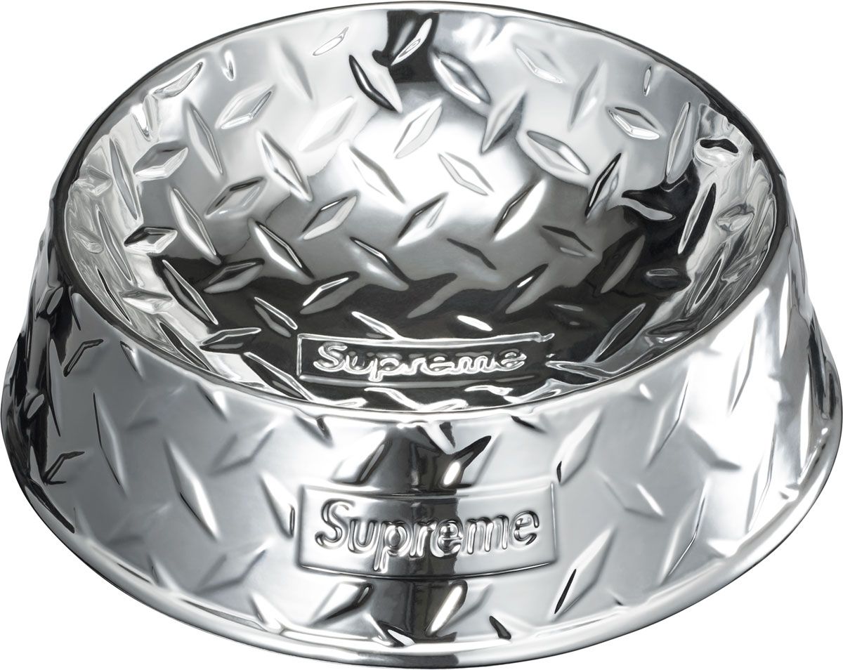 SUPREME 23SS DIAMOND PLATE DOG BOWL