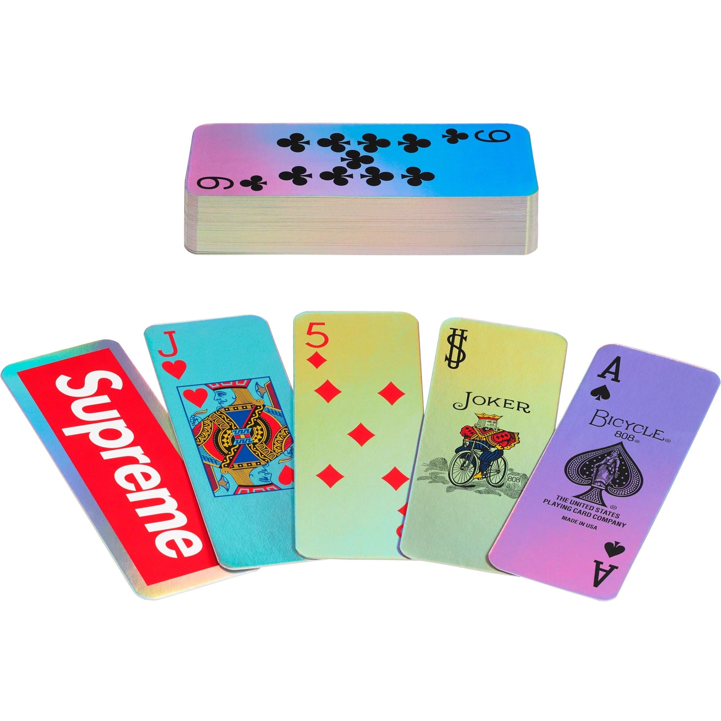 SUPREME 23FW BICYCLE® HOLOGRAPHIC SLICE CARDS
