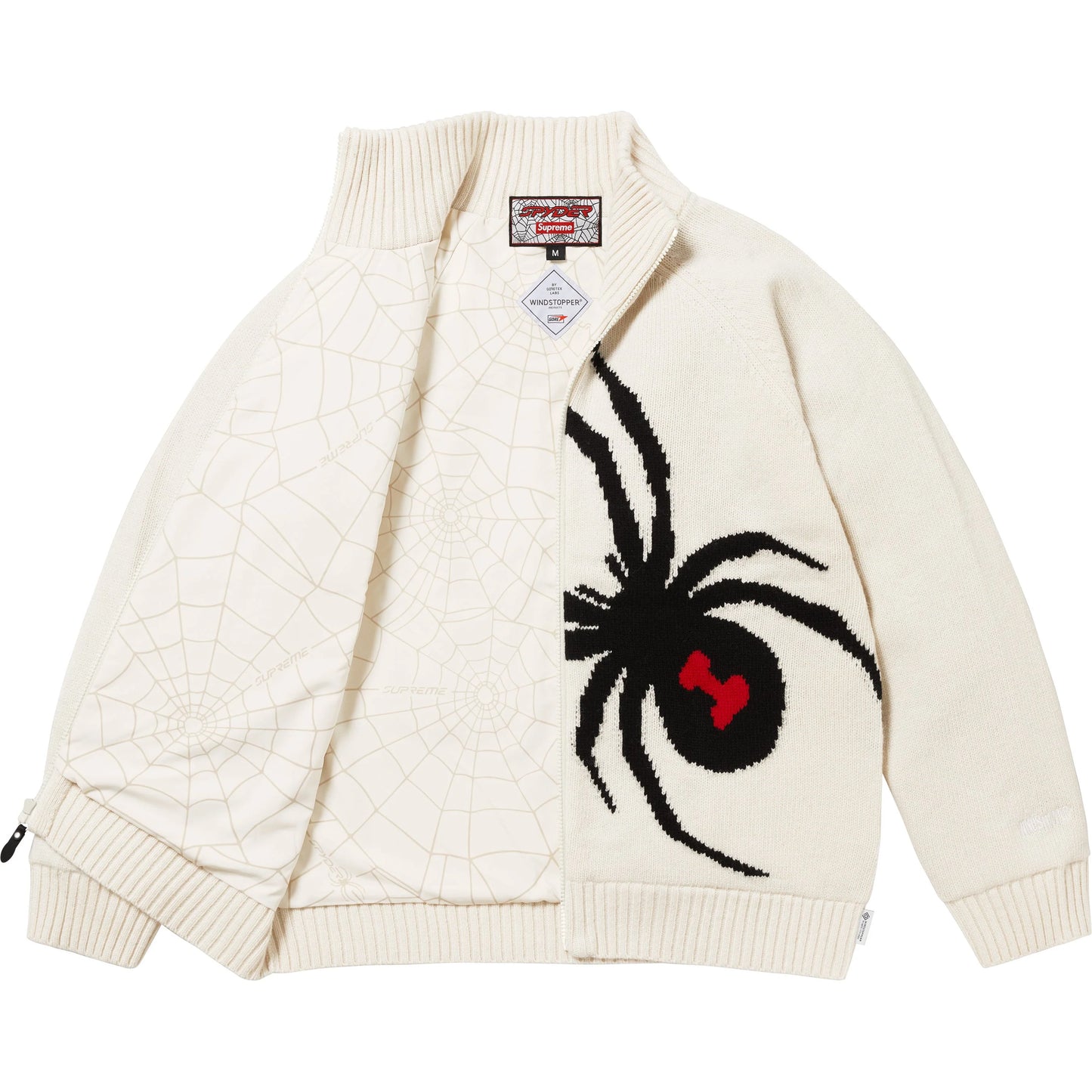 SUPREME 24FW SPYDER WINDSTOPPER ZIP UP SWEATER