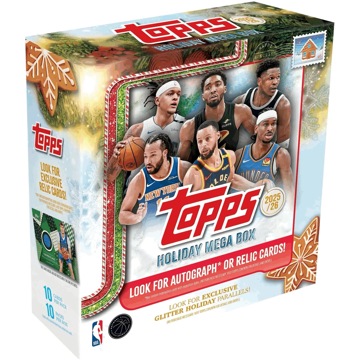 2025-26 NBA HOLIDAY TOPPS BASKETBALL HOLIDAY MEGA BOX