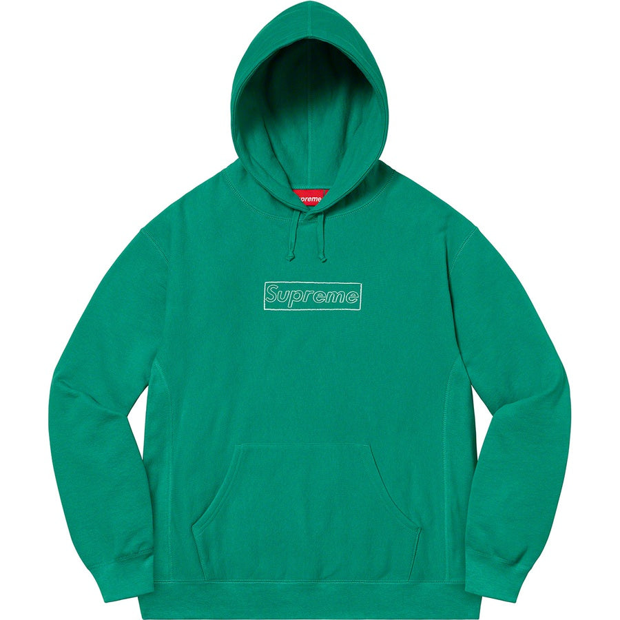 SUPREME 21SS KAWS CHALK LOGO HOODED SWEATSHIRT - CONCEPTSTOREHK