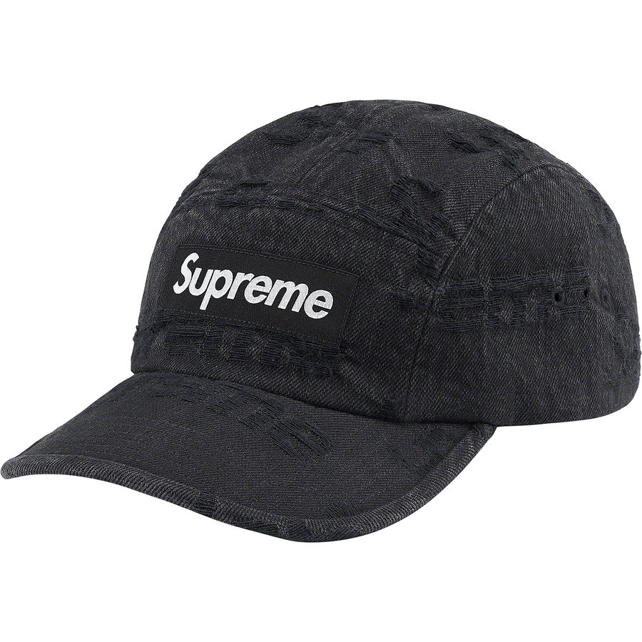 SUPREME 21SS FRAYED LOGOS DENIM CAMP CAP - CONCEPTSTOREHK