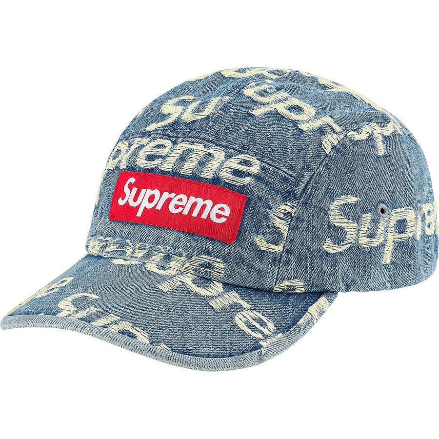 SUPREME 21SS FRAYED LOGOS DENIM CAMP CAP - CONCEPTSTOREHK