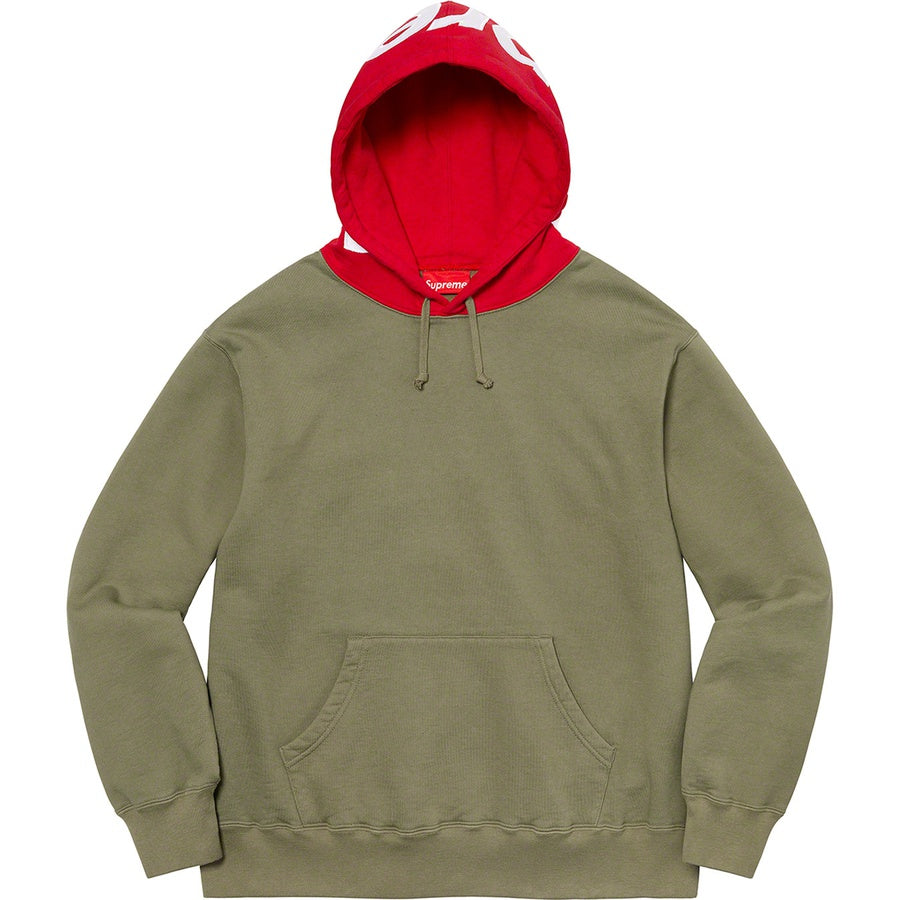 SUPREME 21FW CONTRAST HOODED SWEATSHIRT