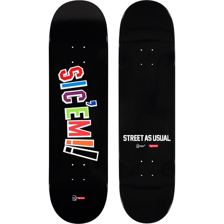 SUPREME 21FW X WTAPS SIC'EM! SKATEBOARD – CONCEPTSTOREHK