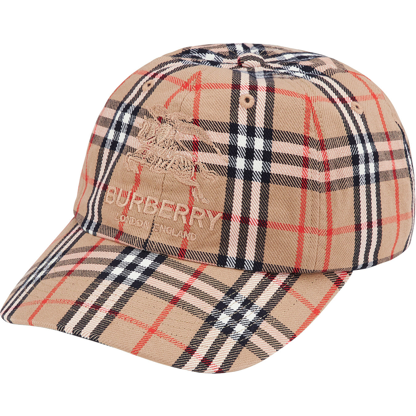 SUPREME 22SS BURBERRY DENIM 6 PANEL