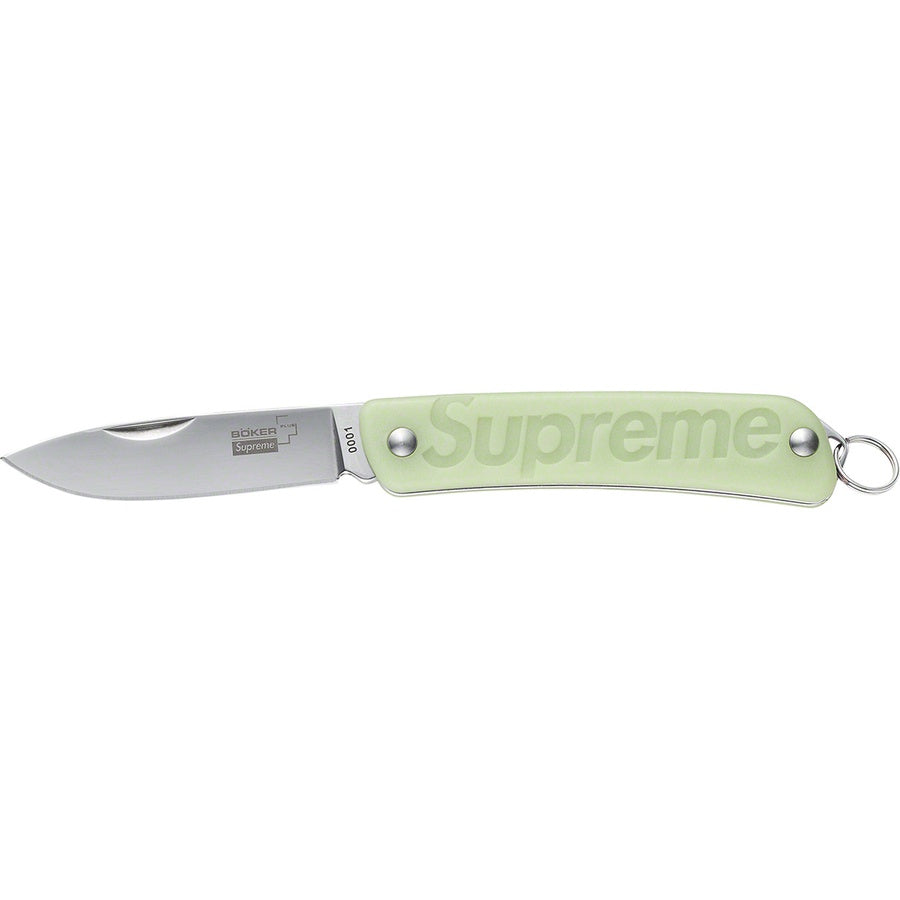 SUPREME 22FW BOKER GLOW-IN-THE-DARK KEYCHAIN KNIFE