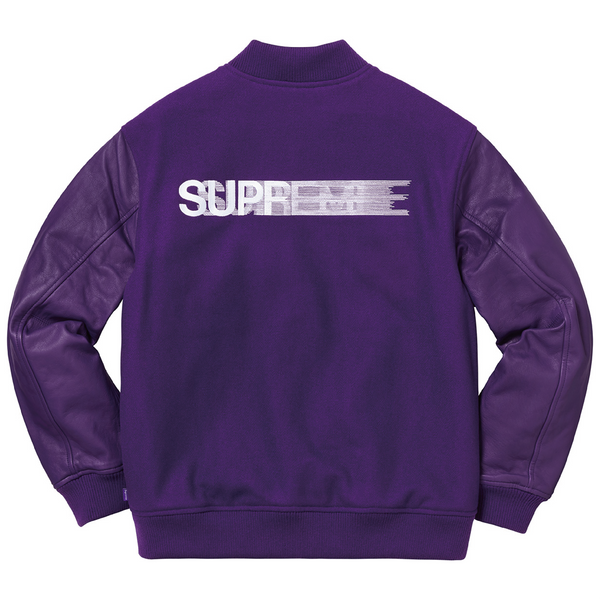 SUPREME 18FW MOTION LOGO VARSITY JACKET CONCEPTSTOREHK