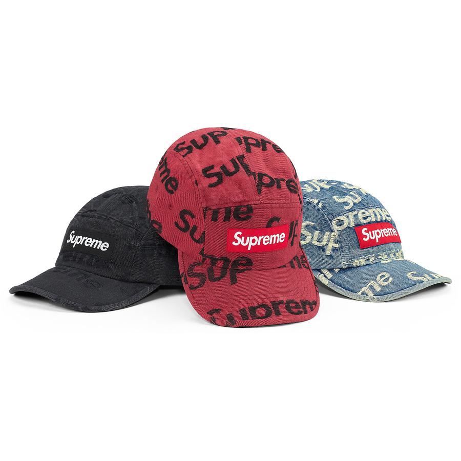 SUPREME 21SS FRAYED LOGOS DENIM CAMP CAP - CONCEPTSTOREHK