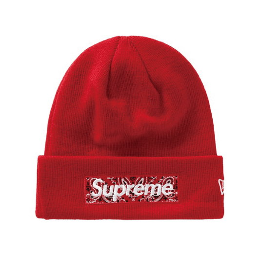 SUPREME 19FW NEW ERA BANDANA BOX BEANIE - CONCEPTSTOREHK
