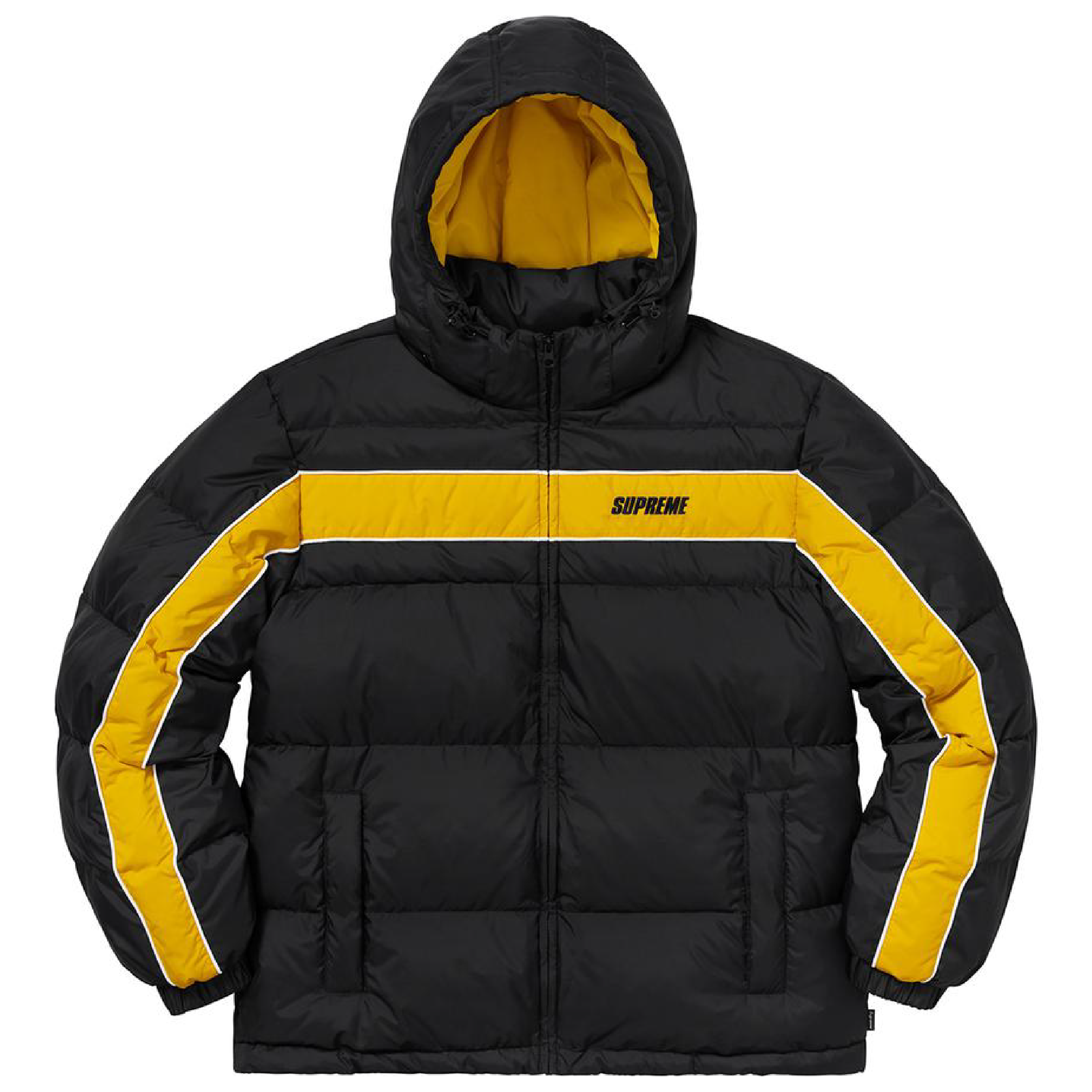 SUPREME 18FW STRIPE PANEL DOWN JACKET – CONCEPTSTOREHK