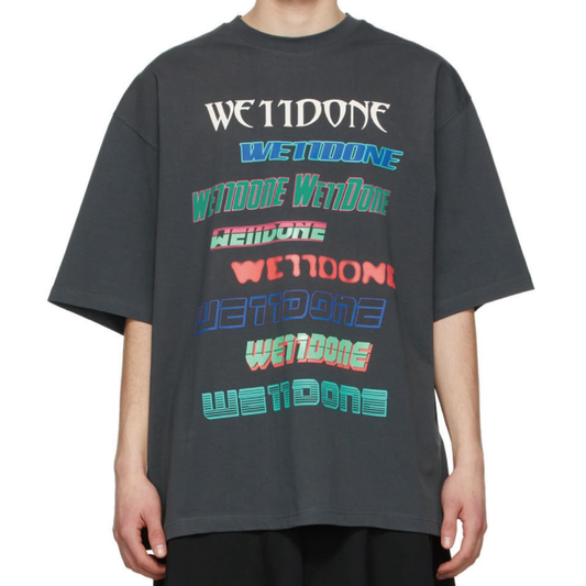 WE11DONE MULTI LOGO TEE