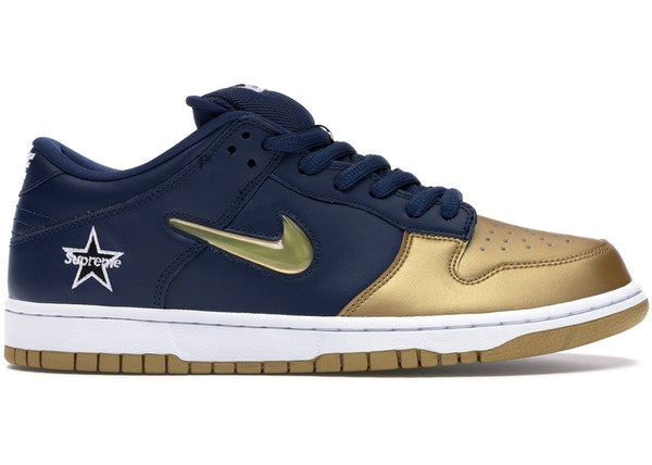 SUPREME 19FW X NIKE SB DUNK LOW (NAVY/GOLD) CK3480-700 - CONCEPTSTOREHK