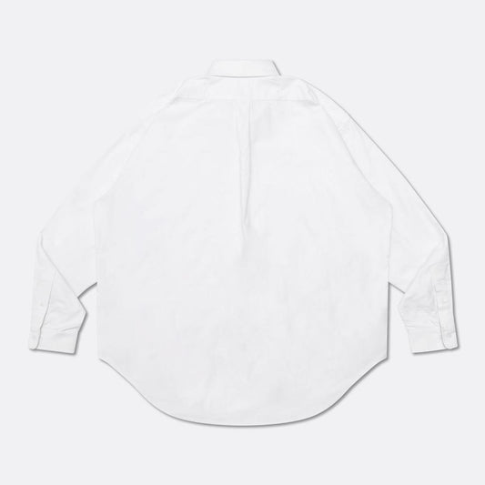 HOOGAH BALLON STRIPE OVERSIZE SHIRT-WHITE