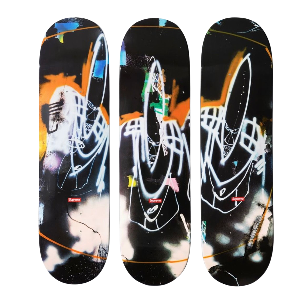 SUPREME 22SS FUTURA 2000 SKATEBOARDS (SET OF 3)
