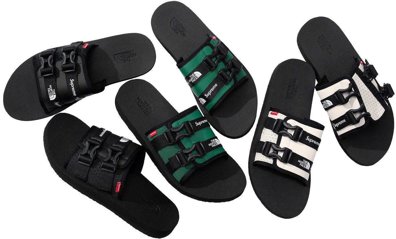 north face slippers supreme