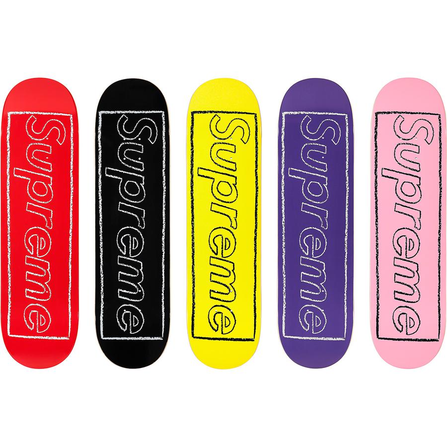 SUPREME 21SS KAWS CHALK LOGO SKATEBOARD - CONCEPTSTOREHK